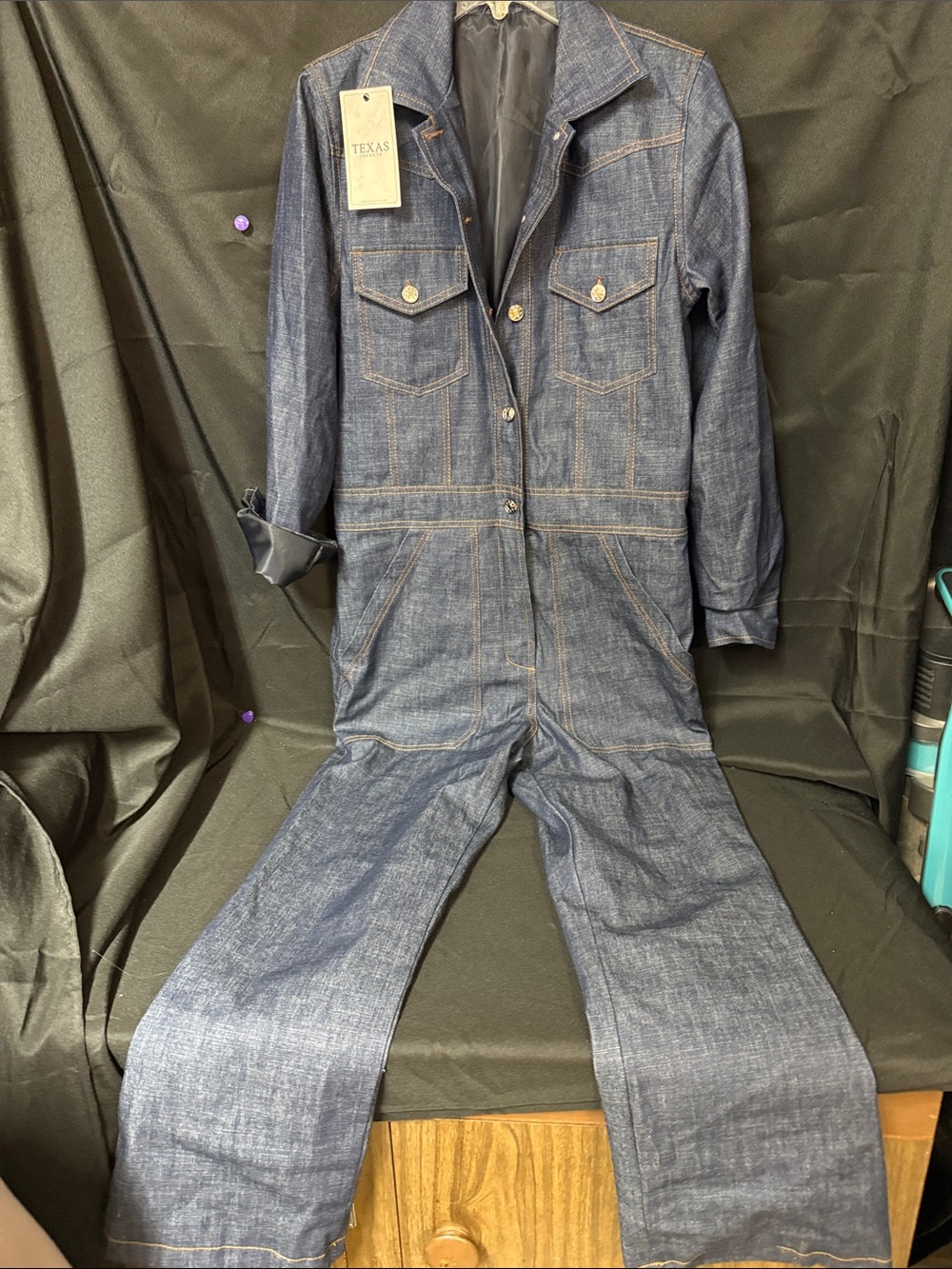 Texas Jackets Dark Indigo Denim Jumpsuit